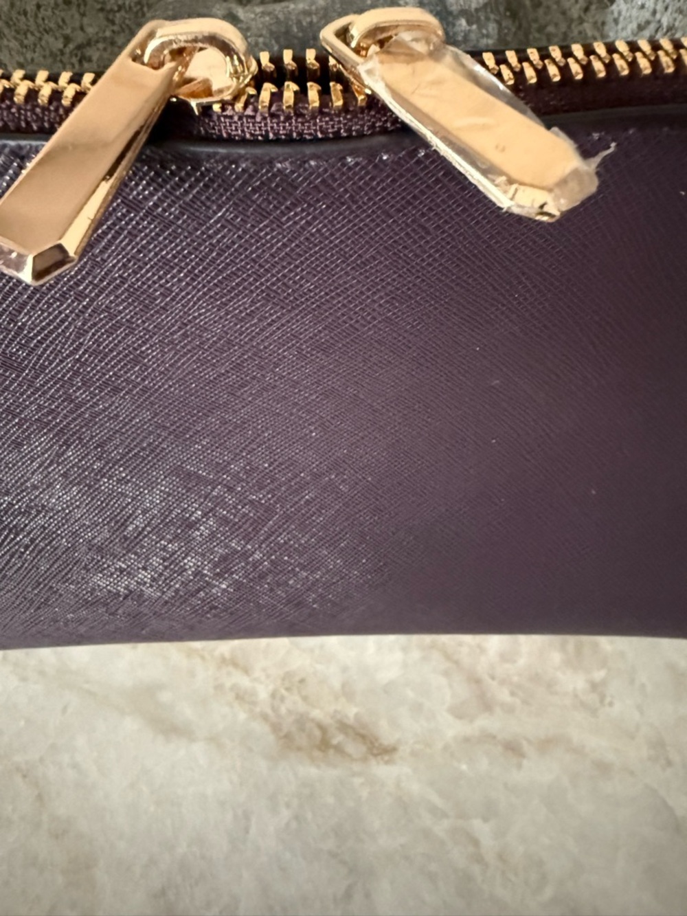 H&M Dark purple Crossbody Bag with Gold Hardware - Picture 3 of 7